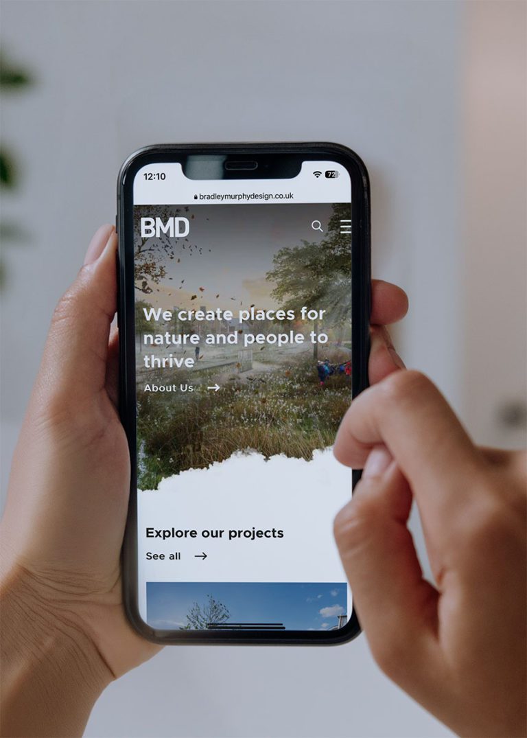 BMD Website on a phone