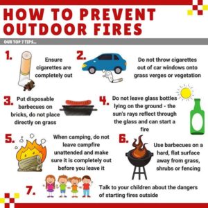 How to prevent outdoor fires